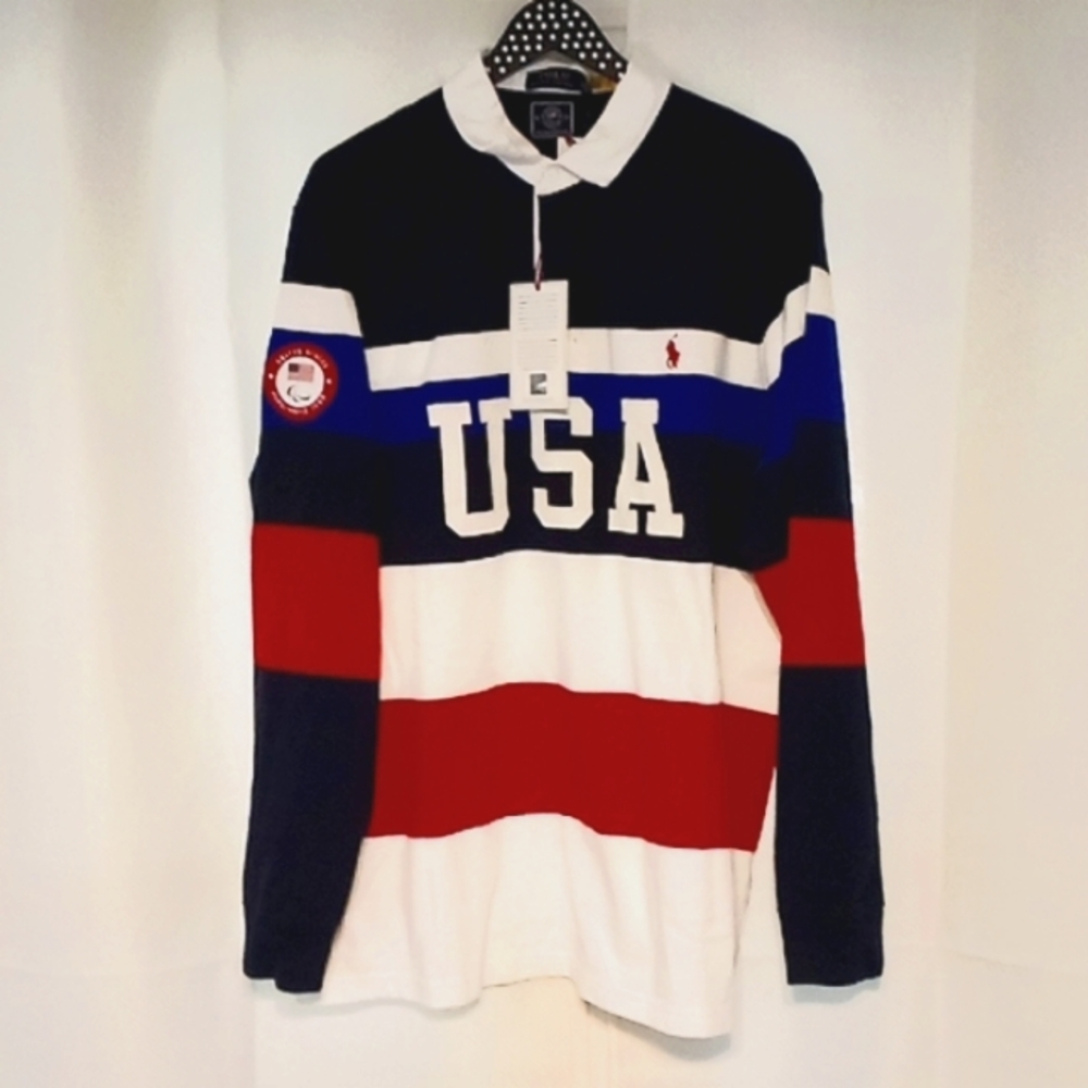 POLO RALPH LAUREN USA Paralympics 2022 Special Edition Top Size 2X